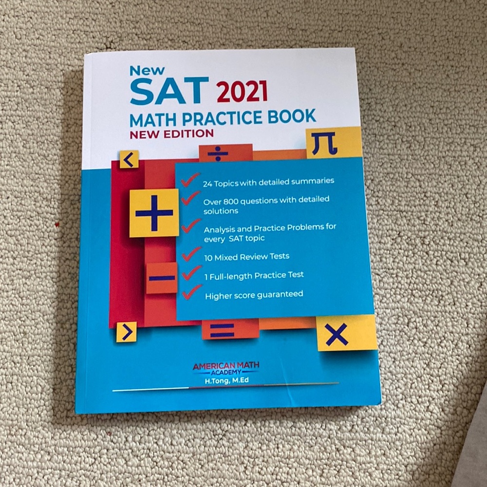 SAT 2021 Math Practice Book